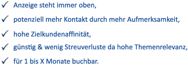 Vorteile beim Werben auf unserem Texterportal