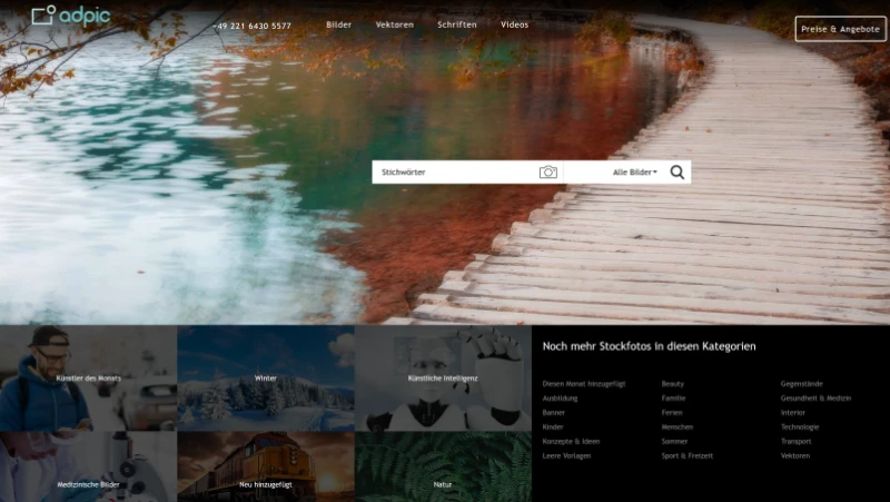 Adpic Homepage Screenshot