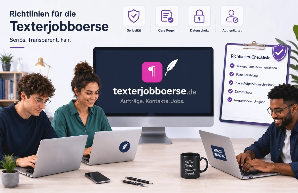 Richtlinien für Anzeigen auf Texterjobboerse.de