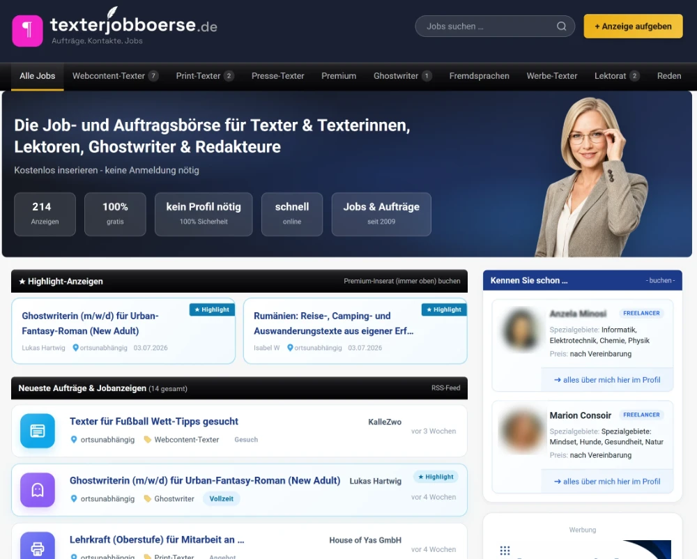 das Auftragsportal für Content-Erstellung